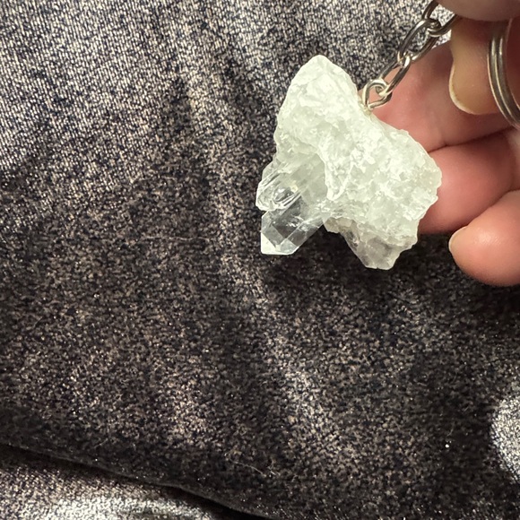 4 Clear Quartz Crystal Keychains NWOT - FREE SHIPPING - Picture 2 of 5